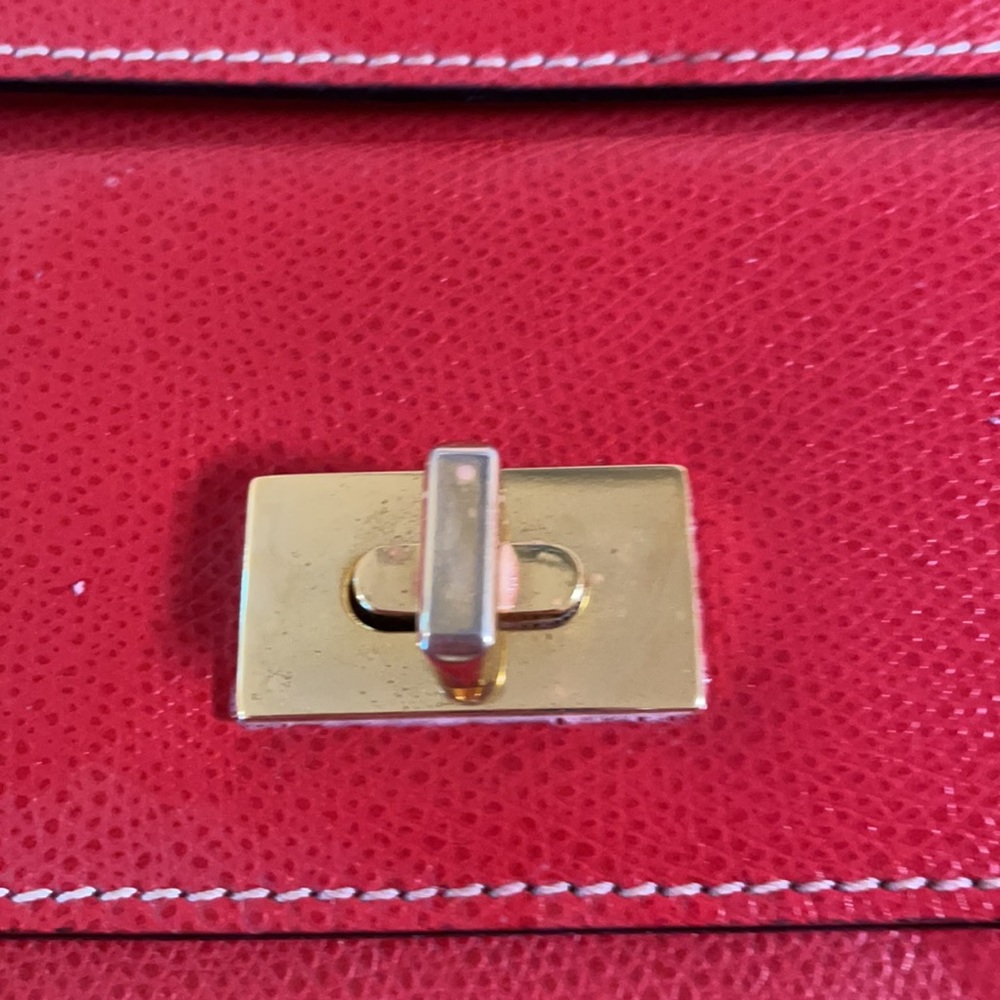 🟡 VINTAGE BALLY RED BRIEFCASE: NICE! - Picture 4 of 14